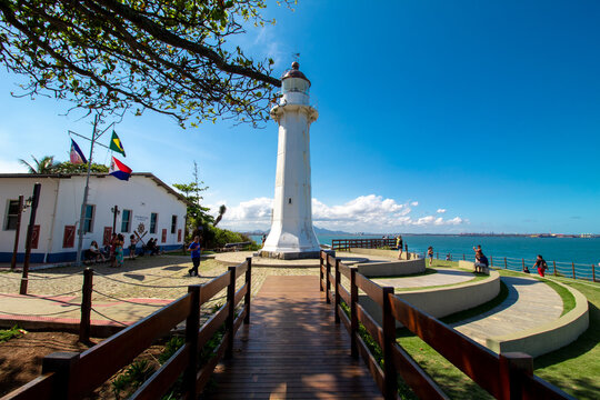 farol em Guarapari regi&atilde;o metropolitana de Vit&oacute;ria, Espirito Santo, Brasil