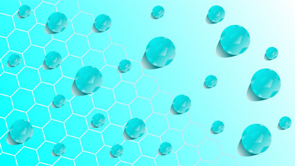 Abstract football background blue vector illustration