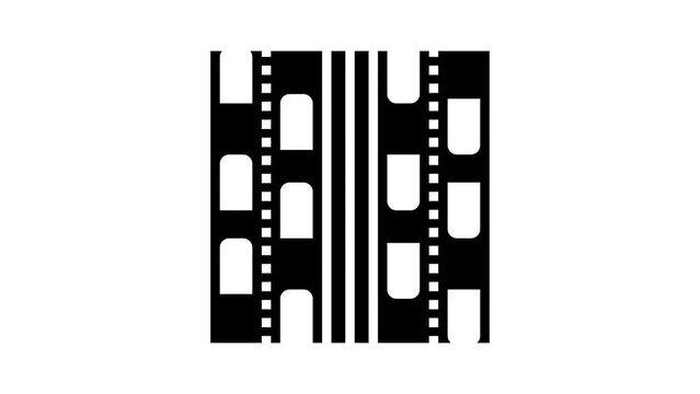 highway road glyph icon animation