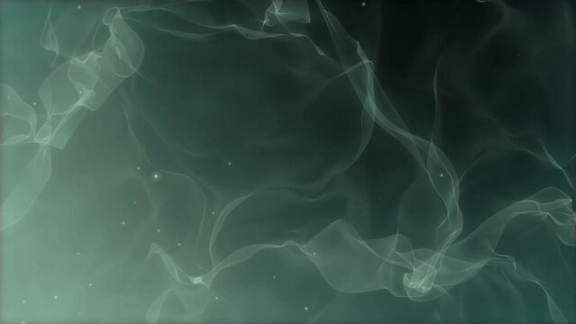 Color smoke background. Ethereal wave. Blue glitter paint flow in water. Colorful smoke background animation.