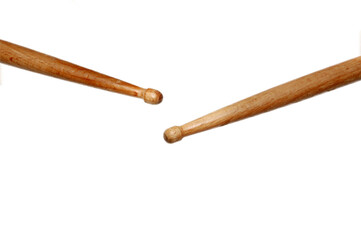two wooden drumstick, png file	