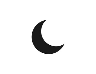Obraz na płótnie Canvas Crescent, moon, night icon. Vector illustration.