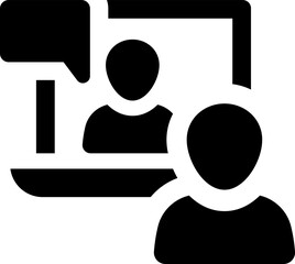 Online video conference icon