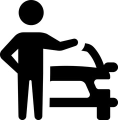 Car, salesman icon