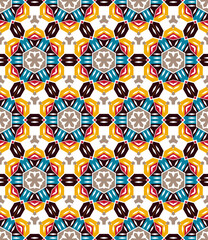 Geometric pattern. Seamless vector background. Ethnic graphic design.	