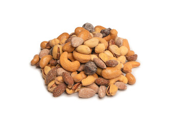  A group of almonds, pistachios, walnuts, macadamia, cashews.
