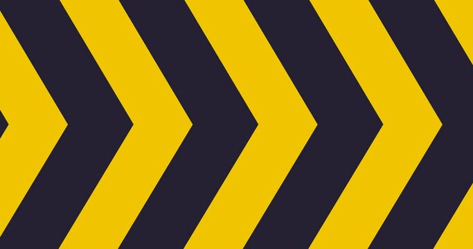 yellow and black sideways arrow background animation