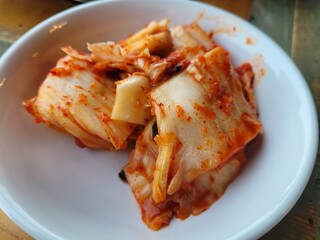 Korea traditional food. side dish Kimchi