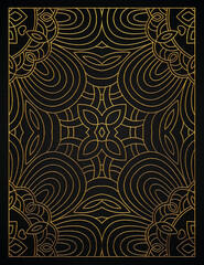 Golden abstract luxury style pattern design