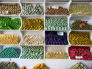 herbal, flavored and natural soap varieties