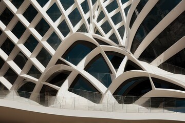 Obraz premium detail of a building. Generative Ai.