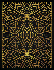 Golden abstract luxury style pattern design