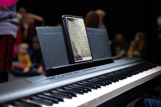 playing the piano