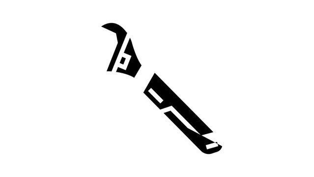 wrench tool repair glyph icon animation