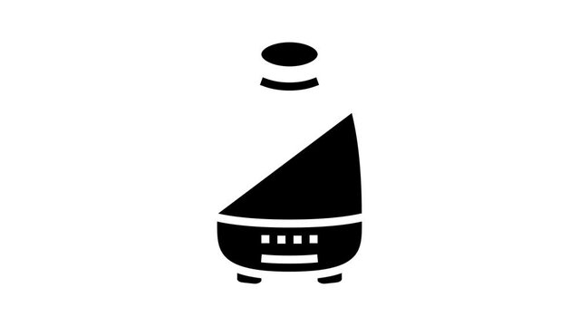 aroma diffuser bottle perfume glyph icon animation