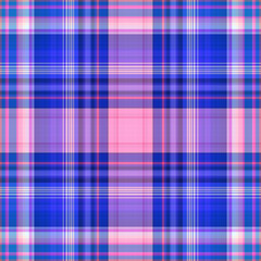 Nautical gingham in coastal beach house check fabric tile. Seamless red blue white sailor flannel textile tartan repeat swatch.