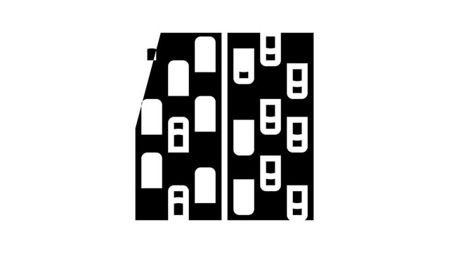 freeway road glyph icon animation
