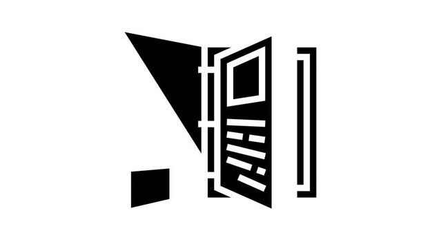 portfolio folder glyph icon animation