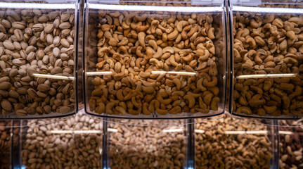 Cashew nuts in a store.