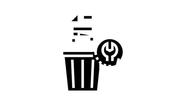 remote recovery glyph icon animation