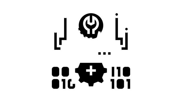 password recovery glyph icon animation