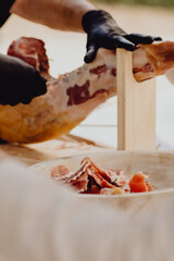 Chiffonnade de jambon à l'os