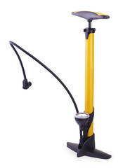 Automobile air-pump on white background