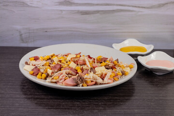 Fries and bacon