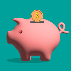 Piggy bank icon