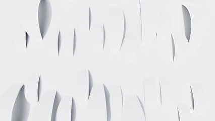 Fototapeta na wymiar Abstract white background stripes pattern of design 3d render