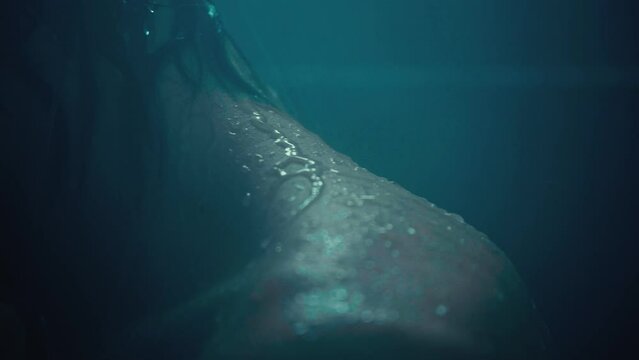 Neck Pouring on Neck under Shower