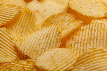 Lots of potato chips, texture