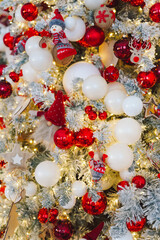 Christams decoration in red color