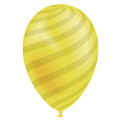 yellow balloon helium