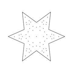 Estrella bordado diseño 