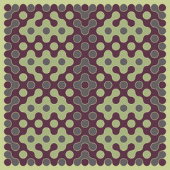 Multicolor truchet tiling connections illustration