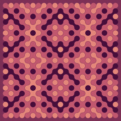 Multicolor truchet tiling connections illustration
