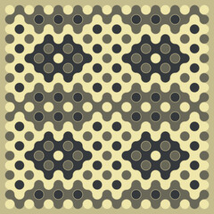 Multicolor truchet tiling connections illustration