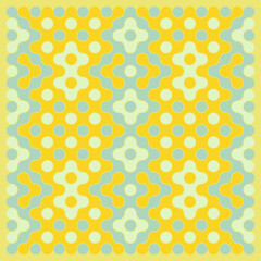 Multicolor truchet tiling connections illustration