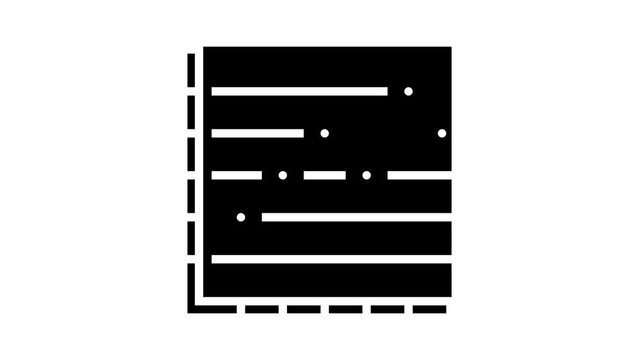 line graph glyph icon animation