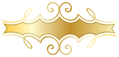 label ribbon vector golden shiny tie ornamental luxury premium pro