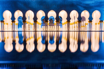 Sheikh Zayed Grand Mosque at Dusk, Abu Dhabi