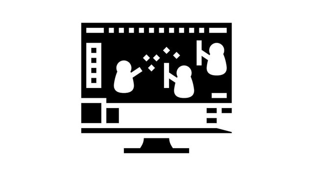 mmo video game glyph icon animation