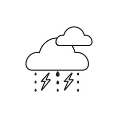 Modern weather icons. Flat vector illustration for Web, print, and Mobile App