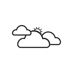 Modern weather icons. Flat vector illustration for Web, print, and Mobile App
