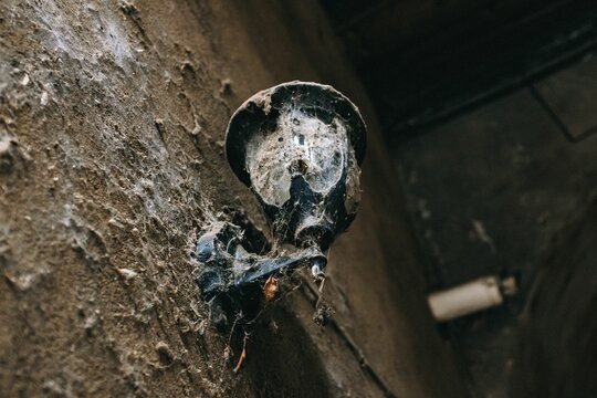 Low Angle Shot Of An Old Street Lamp