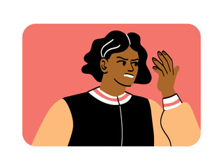 Angry conflicting person