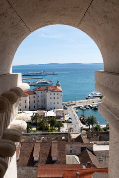 Looking out at Split and the Adriatic Sea