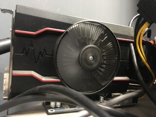 Fototapeta premium Graphic card mining cryptocurrencies