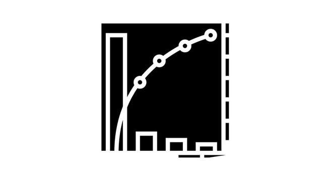 pareto chart glyph icon animation